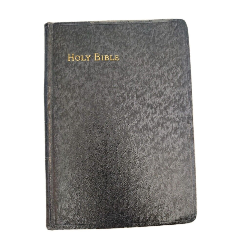 Vintage 1931 Holy Bible King James Version Grosset & Dunlap Leather Antique Old